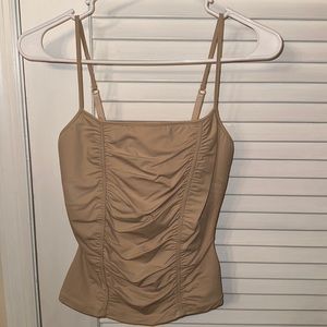 Essendi nude ruched camisole size small